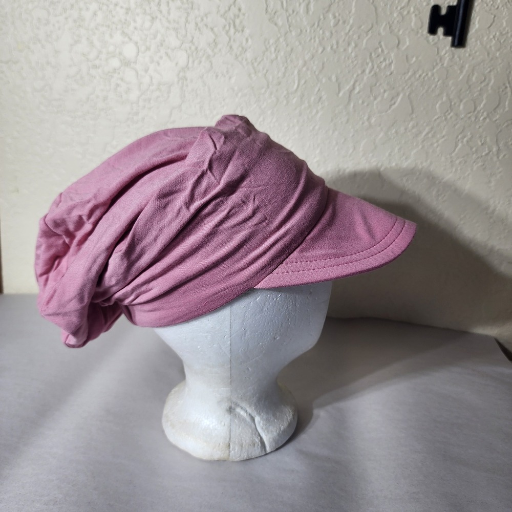 Cardani Slouchy Newsboy Hat Rose Quartz Bamboo Viscose Headcover